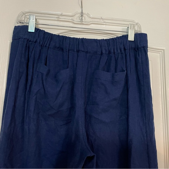 NWT Isaac Mizrahi Live Bridgehampton Linen Nlend Pant 10P - Picture 4 of 7